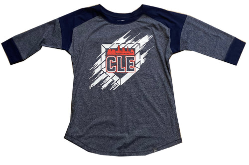 CLE Home Plate Women's 3/4 Length T-Shirt