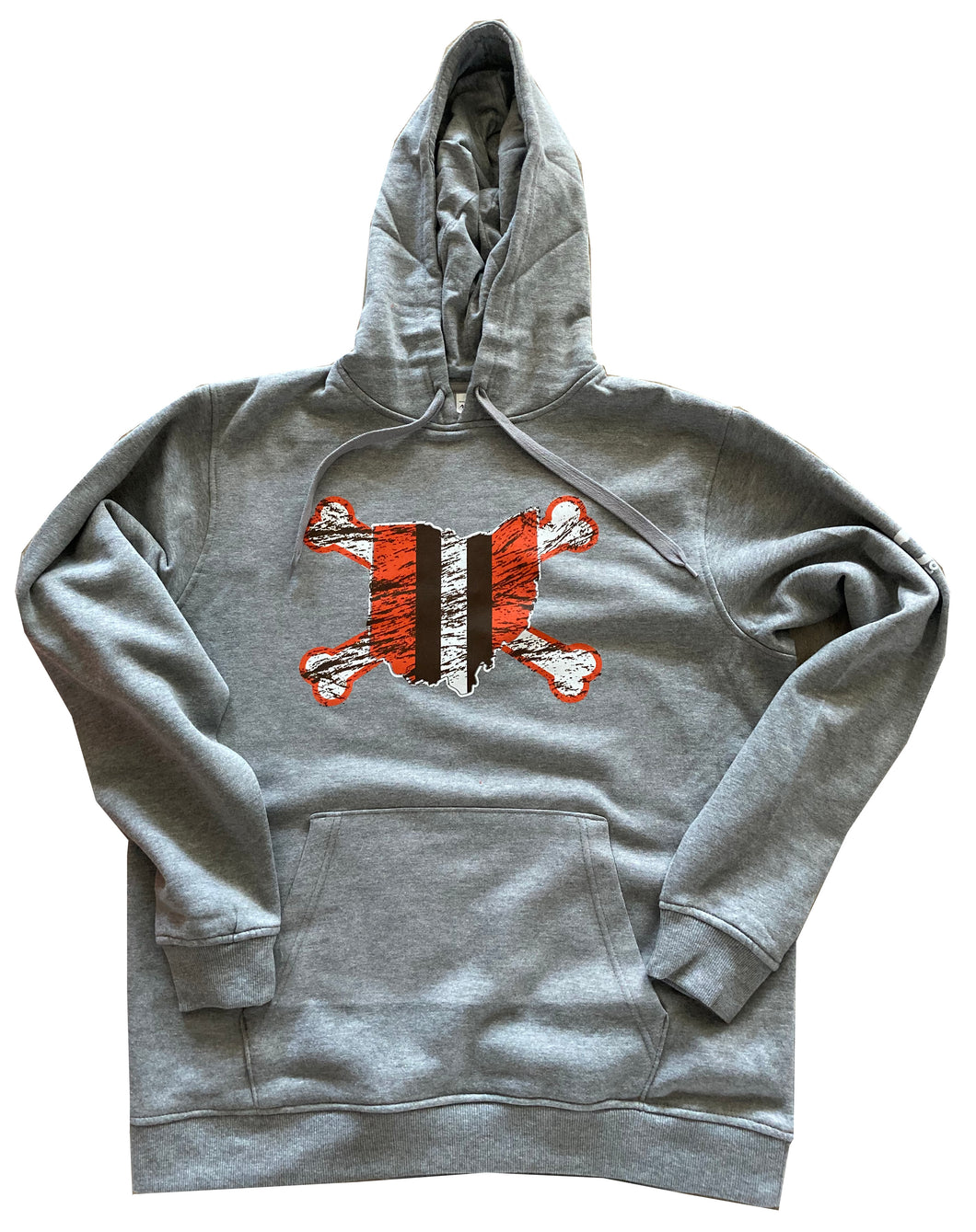 Crossbones Hoodie Grey